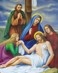 Droga Krzyżowa - Jezus zdjęty z krzyża